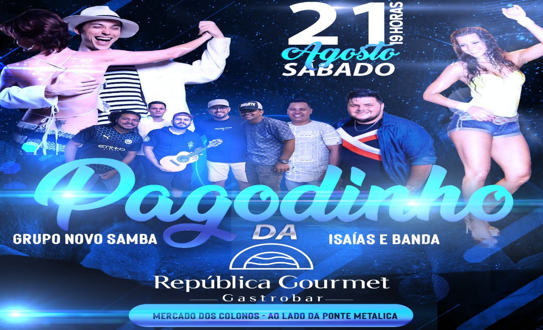República Gourmet realiza o ‘Pagodinho da República’ hoje, a partir das 19 horas